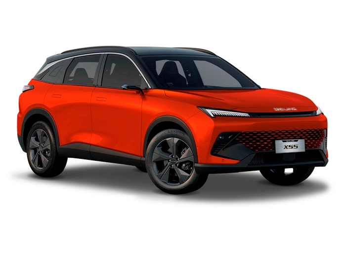 BAIC X55 Красный металлик с чёрной крышей